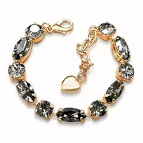 Diamond Sky Jewelry Apyrankė moterims DiamondSky „Chic II (Sidabrinis Night)“ su Swarovski kristalais