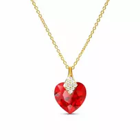 Diamond Sky Jewelry Sidabrinis pakabukas „Cute Valentine (Light Siam)“ su Swarovski® kristalais