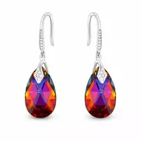Diamond Sky Jewelry Sidabriniai auskarai „Baroque III (Volcano)“ su Swarovski® kristalais