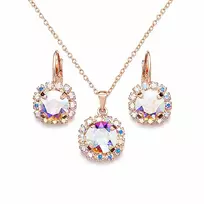 Diamond Sky Jewelry Papuošalų rinkinys moterims „Glory II (Aurora Borealis)“ su Swarovski® kristalais