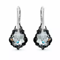 Diamond Sky Jewelry Sidabriniai auskarai „Baroque V (Sidabrinis Night)“ su Swarovski® kristalais