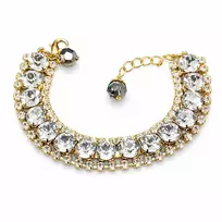 Diamond Sky Jewelry Apyrankė moterims DiamondSky „Crystal Shackle“ su Swarovski kristalais