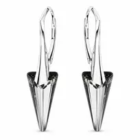 Diamond Sky Jewelry Sidabriniai auskarai „Spike II (Sidabrinis Night)“ su Swarovski® kristalais