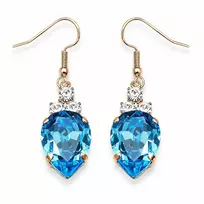 Diamond Sky Jewelry Auskarai „Leonora (Aquamarine Mėlyna)“ su Swarovski® kristalais