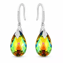 Diamond Sky Jewelry Sidabriniai auskarai „Baroque II (Vitrail Medium)“ su Swarovski® kristalais