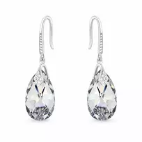 Diamond Sky Jewelry Sidabriniai auskarai „Baroque III (Comet Argent Light)“ su Swarovski® kristalais