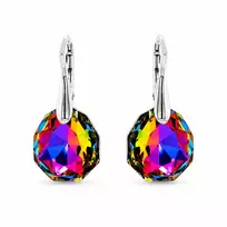 Diamond Sky Jewelry Sidabriniai auskarai „Frozen Edges (Vitrail Medium)“ su Swarovski® kristalais