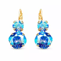 Diamond Sky Jewelry Auskarai „Glare VI (Light Sapphire Shimmer)“ su Swarovski® kristalais