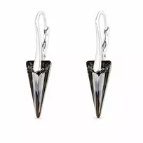 Diamond Sky Jewelry Sidabriniai auskarai „Spike (Sidabrinis Night)“ su Swarovski® kristalais