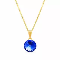 Diamond Sky Jewelry Pakabukas „Clarice II (Sapphire)“ su Swarovski® kristalais