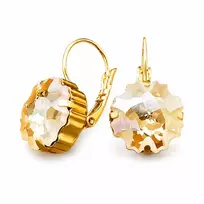 Diamond Sky Jewelry Auskarai „Gorgon (Golden Shadow)“ su Swarovski® kristalais