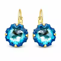 Diamond Sky Jewelry Auskarai „Gorgon (Bermuda Mėlyna)“ su Swarovski® kristalais