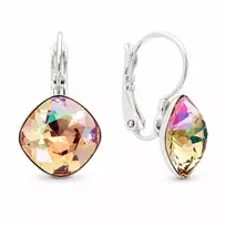 Diamond Sky Jewelry Auskarai „Glare IV (Luminous Žalias)“ su Swarovski® kristalais