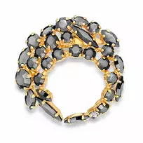 Diamond Sky Jewelry Segė moterims DiamondSky „Kristalo Šakelė (Jet Hematite)“ su Swarovski kristalais