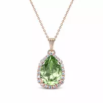 Diamond Sky Jewelry Pakabukas „Celestial Drop III (Reinvented Peridot)“ su Swarovski® kristalais
