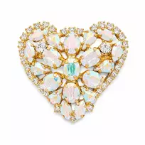Diamond Sky Jewelry Segė moterims DiamondSky „Crystal Heart II“ (Aurora Borealis) su Swarovski kristalais