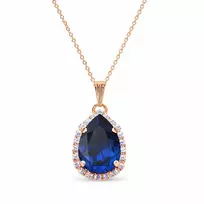 Diamond Sky Jewelry Pakabukas „Celestial Drop III (Reinvented Dark Sapphire)“ su Swarovski® kristalais