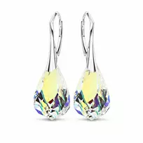 Diamond Sky Jewelry Sidabriniai auskarai „Helix (Aurora Borealis)“ su Swarovski® kristalais