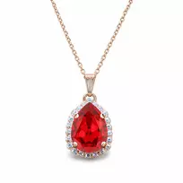 Diamond Sky Jewelry Pakabukas „Celestial Drop III (Scarlet)“ su Swarovski® kristalais