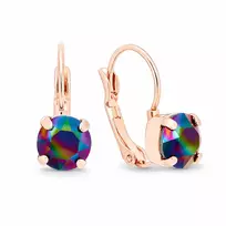 Diamond Sky Jewelry Auskarai „Glory II (Rainbow Dark)“ su Swarovski® kristalais