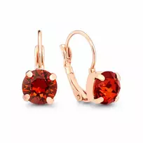 Diamond Sky Jewelry Auskarai „Glory II (Smoked Amber)“ su Swarovski® kristalais