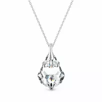 Diamond Sky Jewelry Sidabrinis pakabukas „Baroque V (Comet Argent Light)“ su Swarovski® kristalais