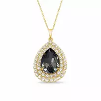 Diamond Sky Jewelry Pakabukas „Jasmine (Sidabrinis Night)“ su Swarovski® kristalais