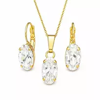 Diamond Sky Jewelry Papuošalų rinkinys moterims „Enigma“ su Swarovski® kristalais