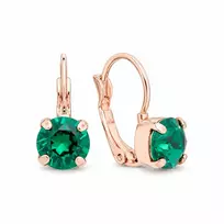 Diamond Sky Jewelry Auskarai „Glory II (Emerald)“ su Swarovski® kristalais