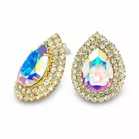 Diamond Sky Jewelry Auskarai „Jasmine (Aurora Borealis)“ su Swarovski® kristalais