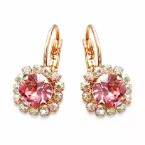 Diamond Sky Jewelry Auskarai „Glory II (Rose Peach)“ su Swarovski® kristalais