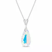 Diamond Sky Jewelry Sidabrinis pakabukas „Rainbow Waterfall (Aurora Borealis)“ su Swarovski® kristalais