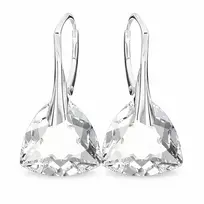 Diamond Sky Jewelry Sidabriniai auskarai „Evening Shine“ su Swarovski® kristalais