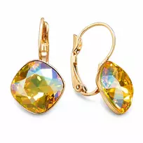 Diamond Sky Jewelry Auskarai „Glare IV (Light Topaz Shimmer)“ su Swarovski® kristalais