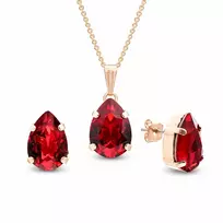 Diamond Sky Jewelry Papuošalų rinkinys moterims „Venus II (Siam)“ su Swarovski® kristalais
