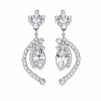 Diamond Sky Jewelry Auskarai „J’Adore V“ su Swarovski® kristalais