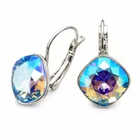 Diamond Sky Jewelry Auskarai „Glare IV R (Light Sapphire Shimmer)“ su Swarovski® kristalais