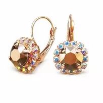 Diamond Sky Jewelry Auskarai „Glory II (Rose Gold)“ su Swarovski® kristalais