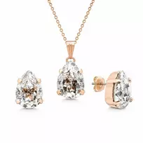 Diamond Sky Jewelry Papuošalų rinkinys moterims „Venus II (Sidabrinis Patina)“ su Swarovski® kristalais