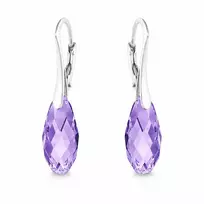 Diamond Sky Jewelry Sidabriniai auskarai „Enchanté (Tazanite)“ su Swarovski® kristalais