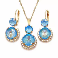 Diamond Sky Jewelry Papuošalų rinkinys moterims „Clarice VI (Ocean DeLite)“ su Swarovski® kristalais