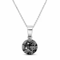 Diamond Sky Jewelry Sidabrinis pakabukas „Classic (Sidabrinis Night)“ su Swarovski® kristalais