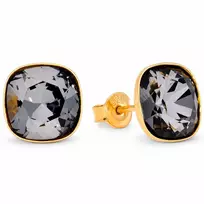 Diamond Sky Jewelry Sidabriniai auskarai „Glare (Sidabrinis Night)“ su Swarovski® kristalais