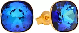 Diamond Sky Jewelry Sidabriniai auskarai „Glare (Bermuda Mėlyna)“ su Swarovski® kristalais