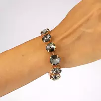 Diamond Sky Jewelry Apyrankė moterims DiamondSky „Vortex (Nightfall)“ su Preciosa® kristalais