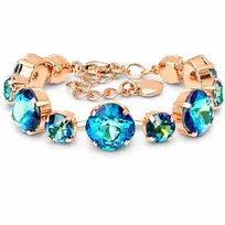 Diamond Sky Jewelry Apyrankė moterims DiamondSky „Akinantis Spindesys (Bermuda Mėlyna)“ su Preciosa® kristalais