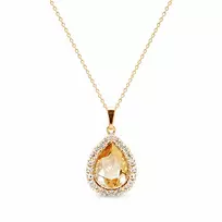 Diamond Sky Jewelry Pakabukas „Celestial Drop (Golden Shadow)“ su Swarovski® kristalais
