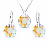 Diamond Sky Jewelry Sidabrinis papuošalų rinkinys moterims „Marianne (Shimmer)“ su Swarovski® kristalais