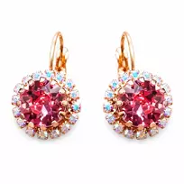 Diamond Sky Jewelry Auskarai „Clarice IX (Light Rose)“ su Swarovski® kristalais