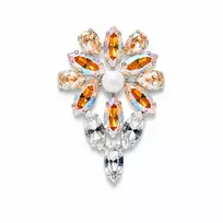 Diamond Sky Jewelry Segė moterims DiamondSky „Mirtel II (Light Topaz Shimmer / Golden Shadow)“ su Swarovski kristalais